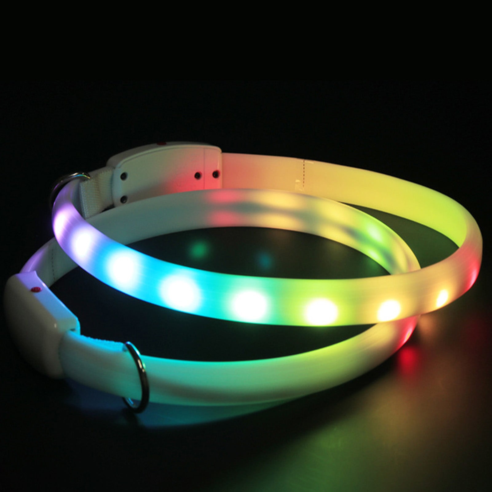 LED Pet Dog Cat Collar Pendant Glowing Night Safety Multiple Colours Collar Safety Flashing Outdoor Loss Prevention Pet Supplies
