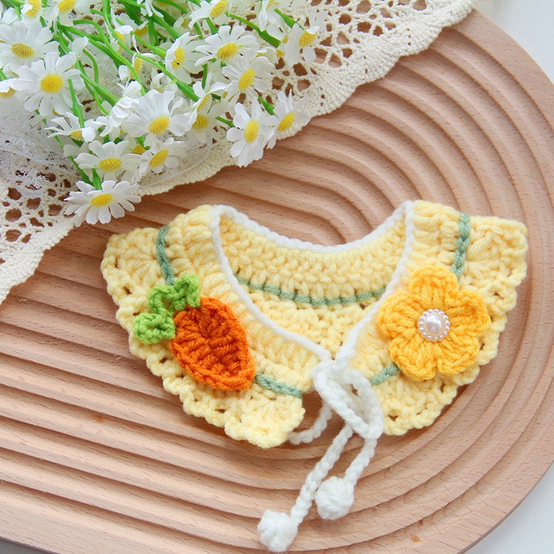 Small Dog Photo Decoration Handmade Scarf
