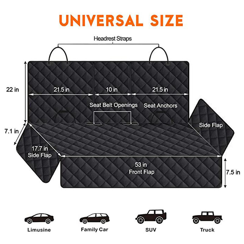 Car Rear Seat Load Pad Water And Dirt Resistant Car Mats
