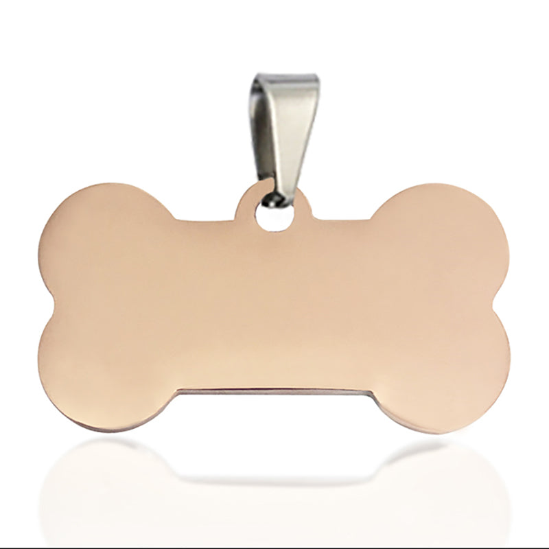 Stainless Steel Dog Tag Necklace Titanium Steel Pet Identity Tag Listing
