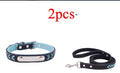 Stainless Steel Iron Dog Collar with Laser Lettering