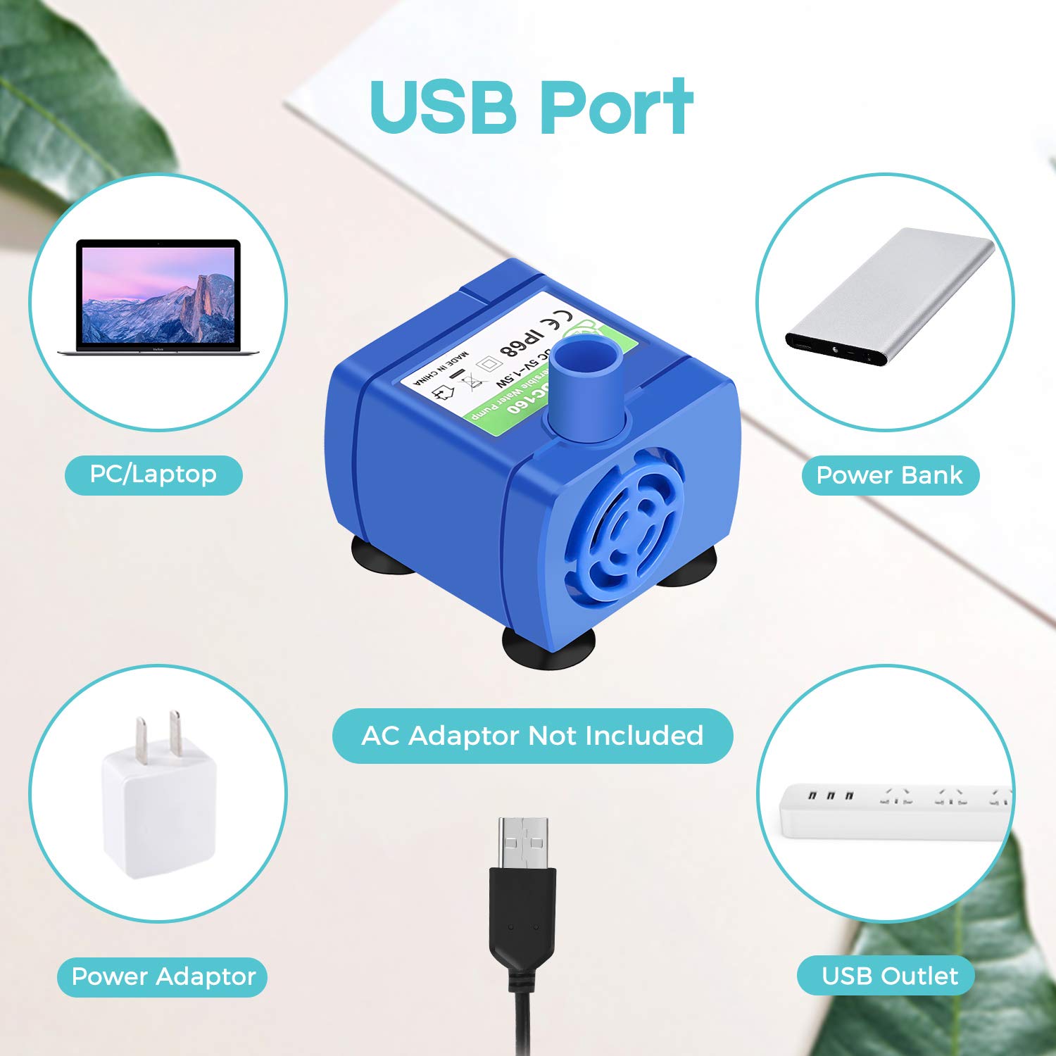 Pet water dispenser water pump