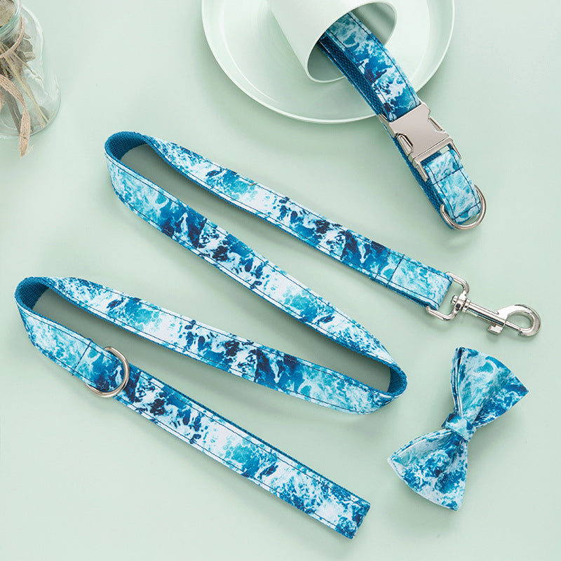 Custom Lettering Dog Collar Print Personality Suit