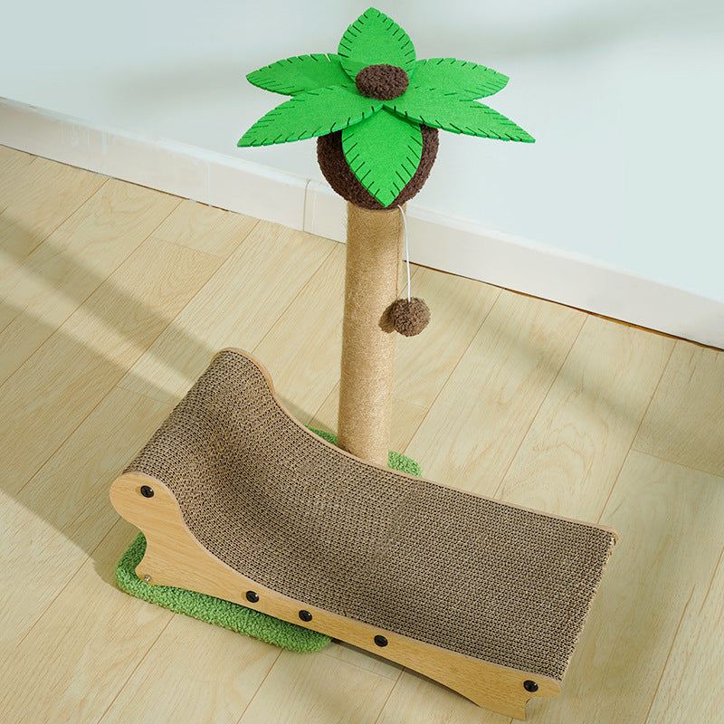 Beach Chair Pet Cat Nest Multifunctional Scratch Board Hemp Mat Column Chamfer