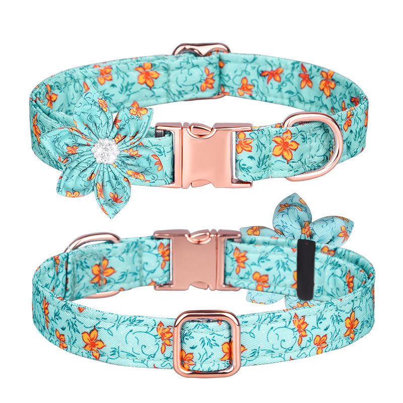 Custom Pet Collar And Leash Set