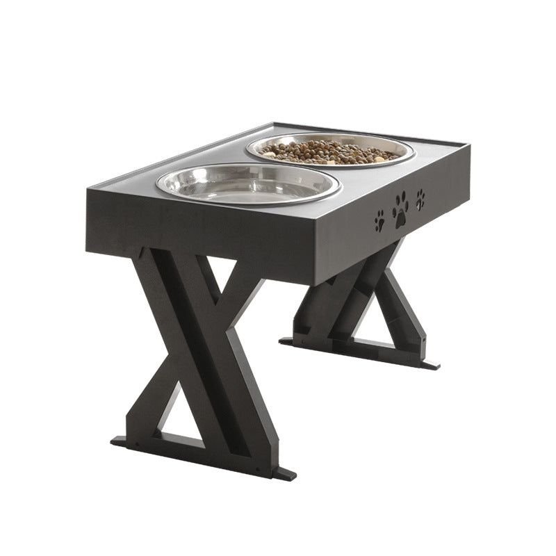 Stainless Steel Abs Adjustable Dog Bowl Pet Food Bowl