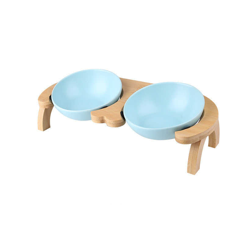 Adjust The Angle Of The Oblique Mouth Cat Food Bowl Ceramic Cat Bowl