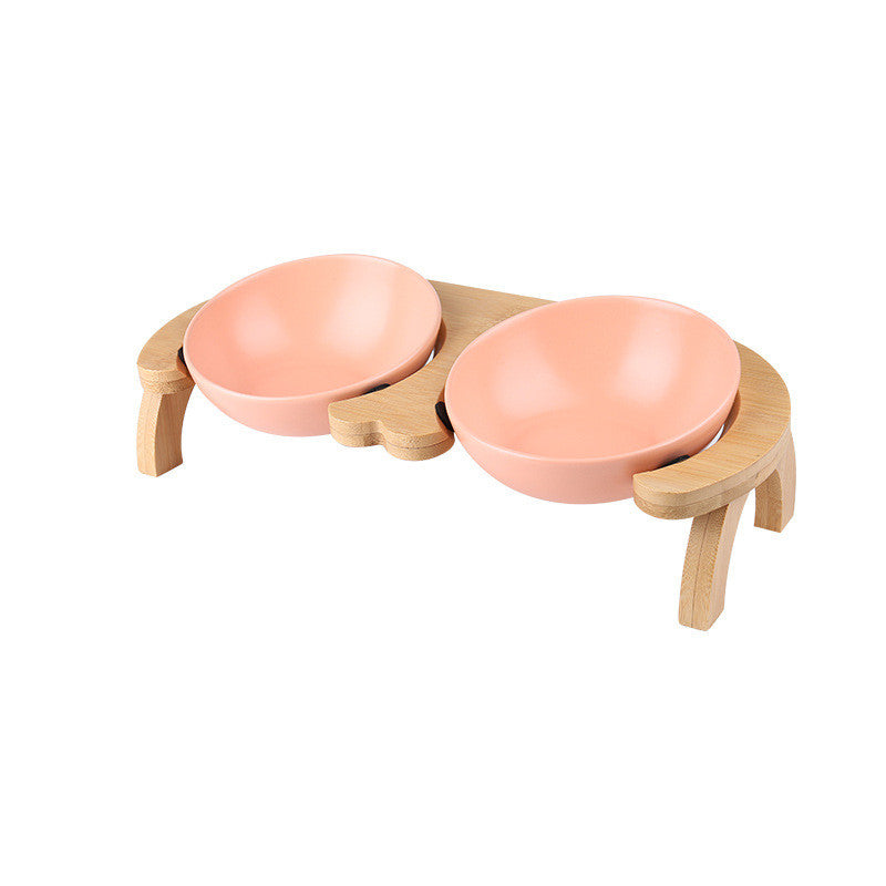 Adjust The Angle Of The Oblique Mouth Cat Food Bowl Ceramic Cat Bowl