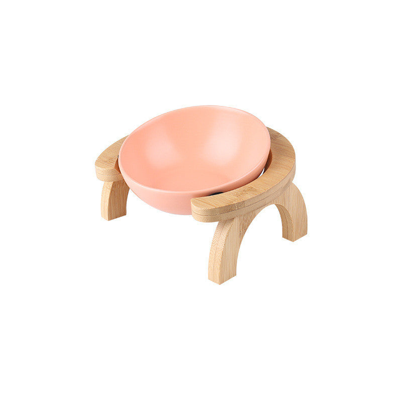 Adjust The Angle Of The Oblique Mouth Cat Food Bowl Ceramic Cat Bowl