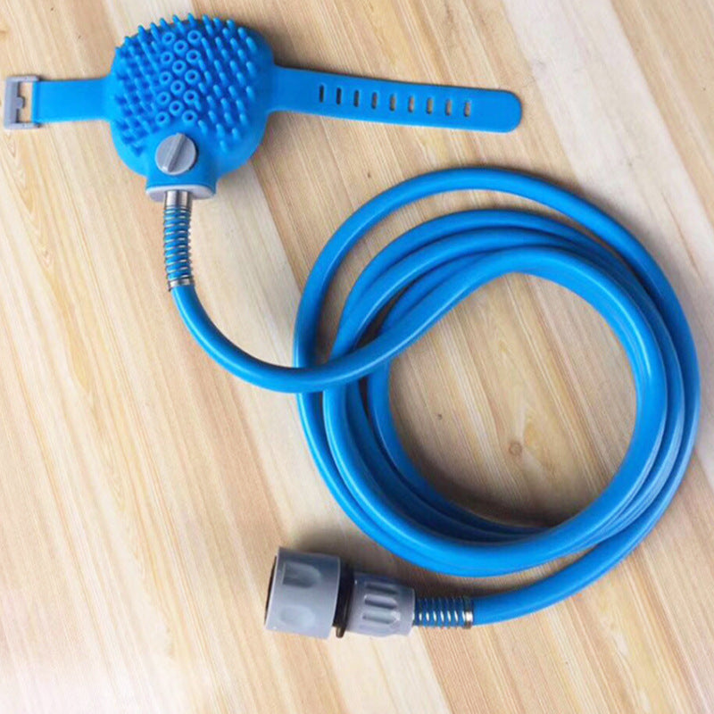 Pet bathing artifact combing massage bath nozzle brush