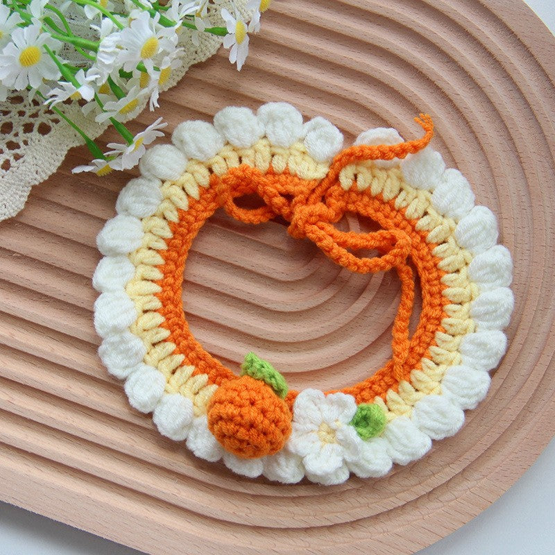 Small Dog Photo Decoration Handmade Scarf