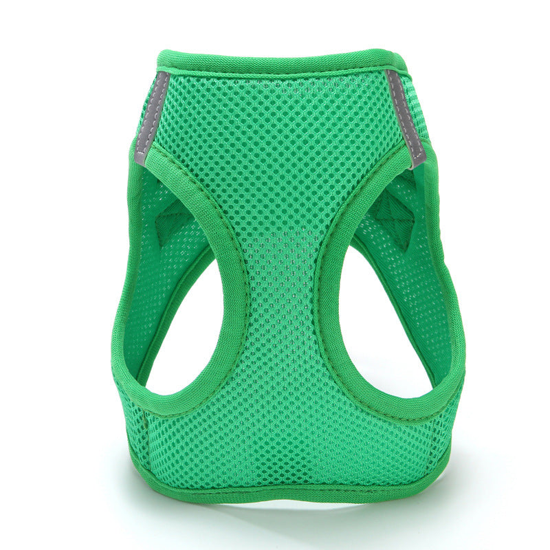 Cat Pulling Rope Vest-style Slip Dogs And Cats Rope Pet Outing Mesh Cat Leash