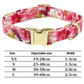 Pet Lettering Collar Metal Floral Collar Hand Holding Rope Medium Large Dog Leash