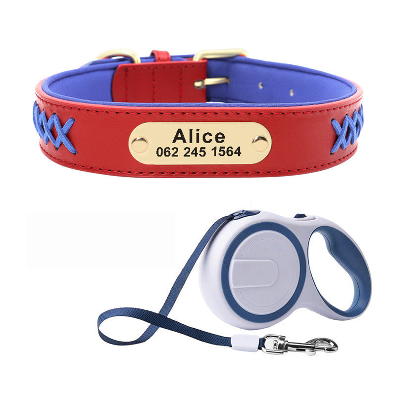 Collar Large And Medium Dog Lettering Anti-lost