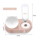 Two-in-One Pet Bowl Water Dispenser Automatic Water Storage Pet Dog Cat Food Bowl