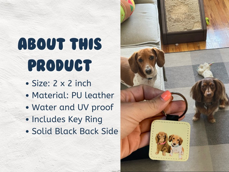 Customized Keychain For Pet Photos Small Pendant
