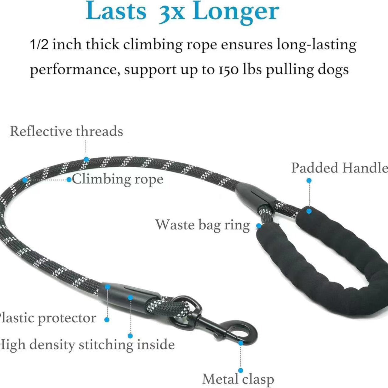 Dog One Drag Two Explosion-proof Retractable Leash