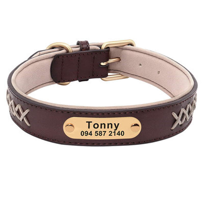 Collar Large And Medium Dog Lettering Anti-lost