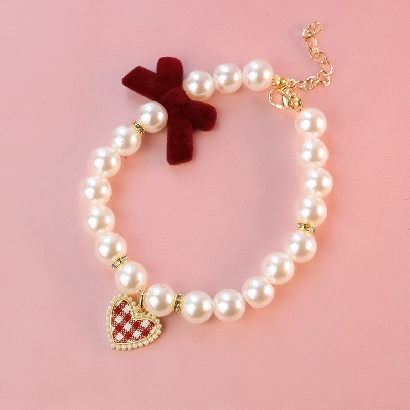 Pet Fashion Personality Retro Advanced Texture Bow