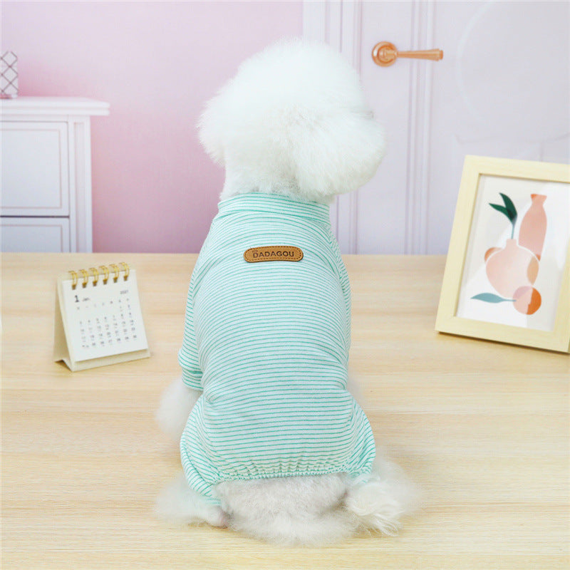 Thin VIP Bichon Small Dog Cat Homewear Pajamas