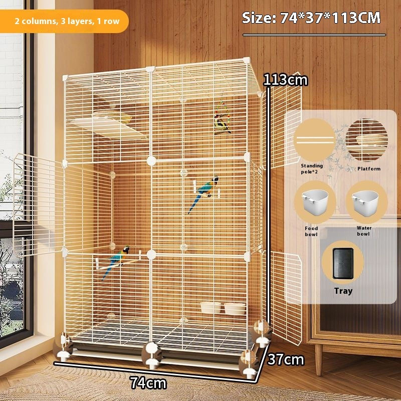 Parrot Cage New Splash-proof Home Ecological Villa