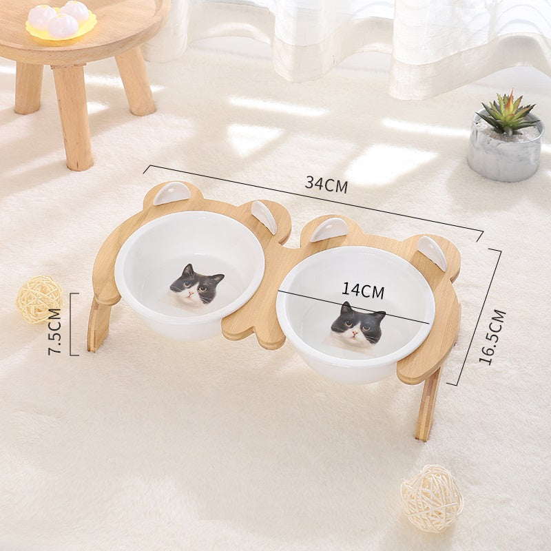 Cervical Spine Tilt Ceramic Cat Basin