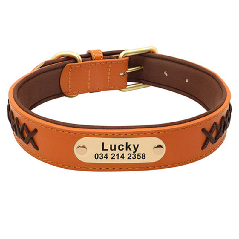 Collar Large And Medium Dog Lettering Anti-lost