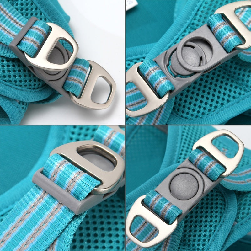 Cat Pulling Rope Vest-style Slip Dogs And Cats Rope Pet Outing Mesh Cat Leash