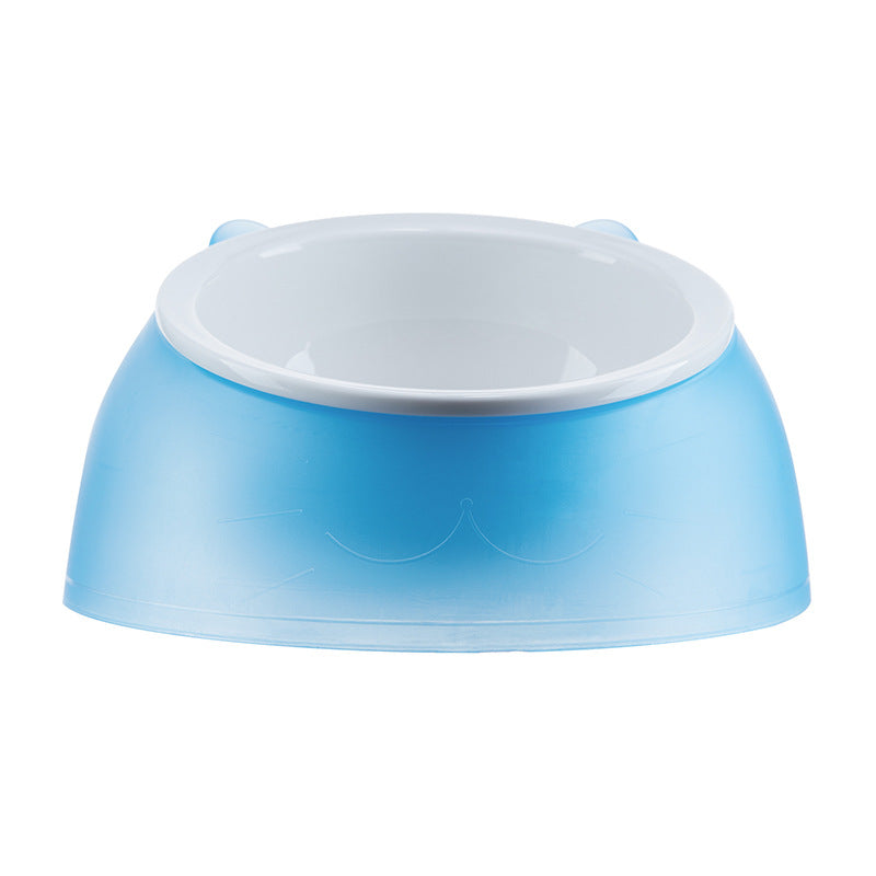 Simple Ceramic Tilting Anti-overturning Cat Food Bowl