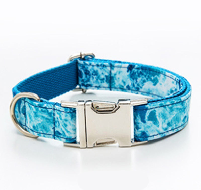 Custom Lettering Dog Collar Print Personality Suit