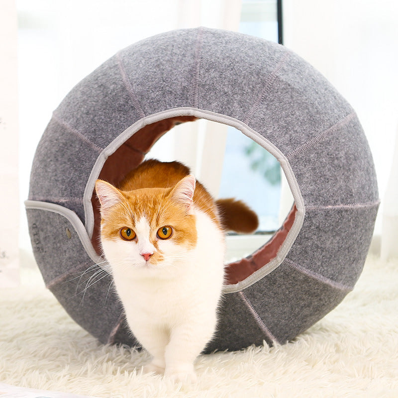 Plush Cat Tunnel Toy