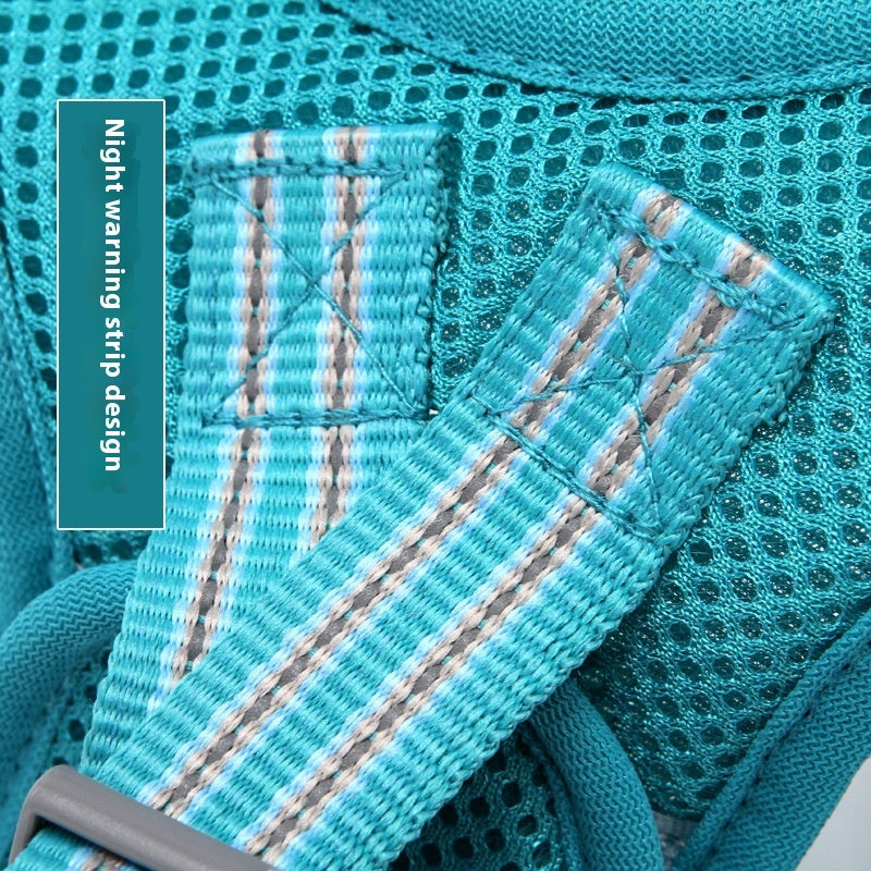 Cat Pulling Rope Vest-style Slip Dogs And Cats Rope Pet Outing Mesh Cat Leash