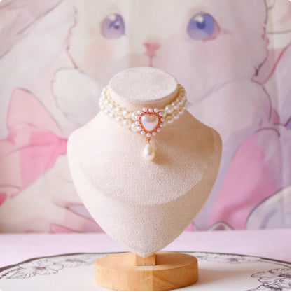 Cat Pet Jewelry Water Drop Pendant Rabbit Necklace