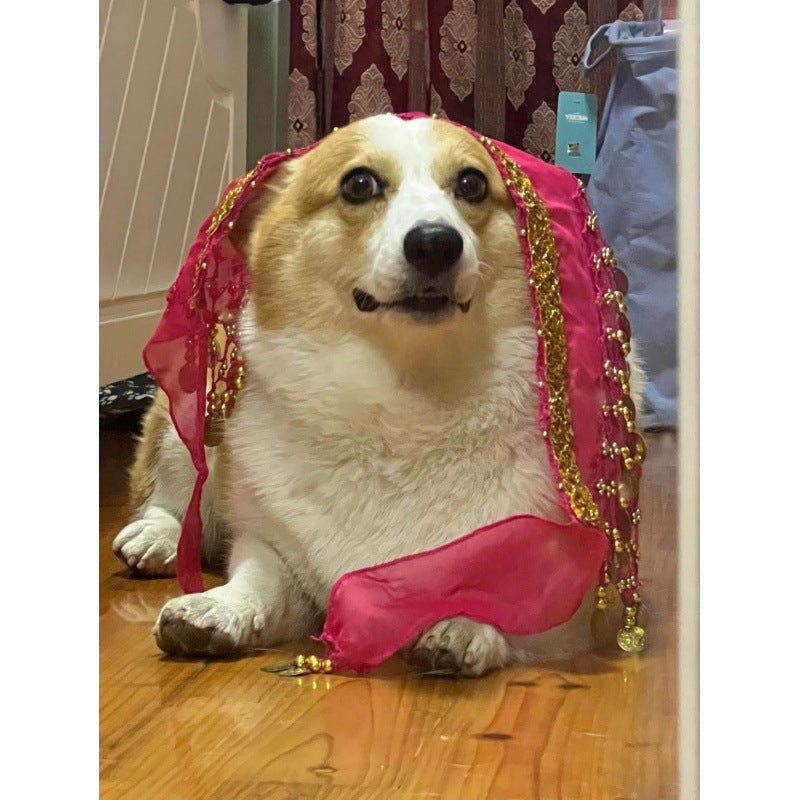 Belly Dance Fart Chain Sequined Waist Chain Enthusiastic Dog Fart Hip Scarf