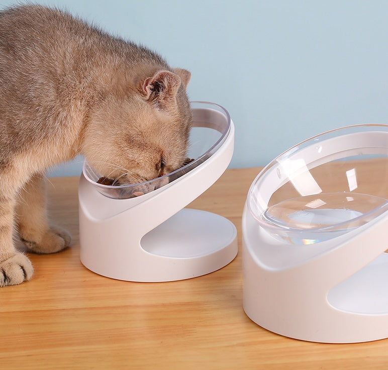 Cat Bowl Pet Diagonal Mouth To Protect Cervical Vertebra Pet Food Basin
