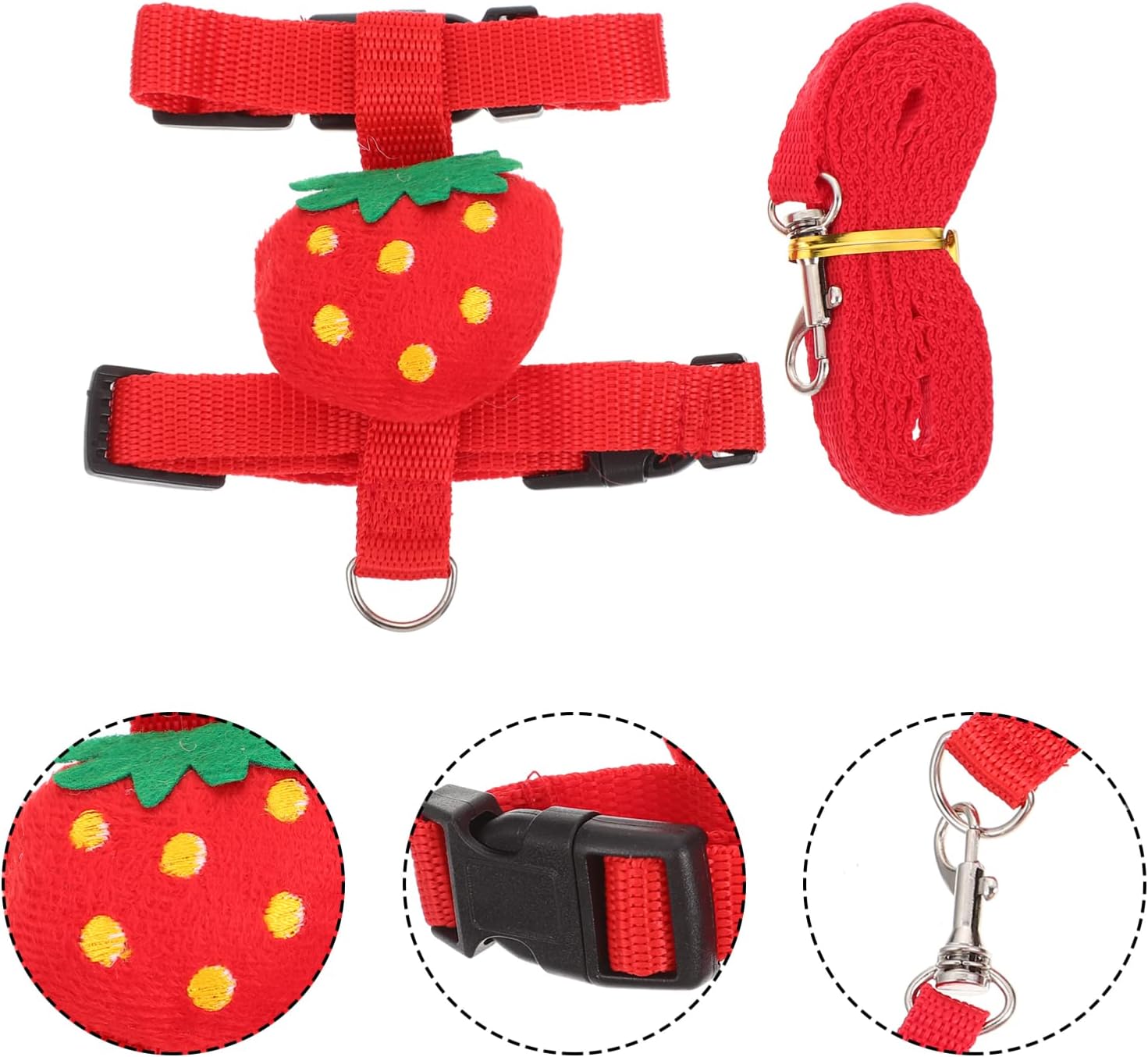 Small Pet Traction Rope And Harness - Keep Your Cat Dog Or Other Small Pet Safe And Secure