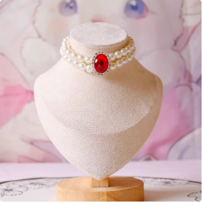 Cat Pet Jewelry Water Drop Pendant Rabbit Necklace