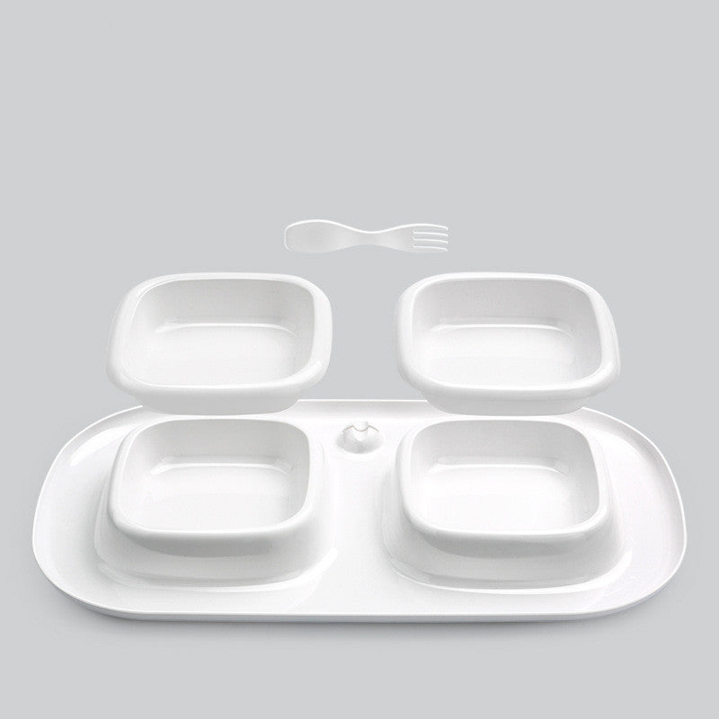 Pet cat bowl double bowl