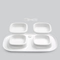 Pet cat bowl double bowl
