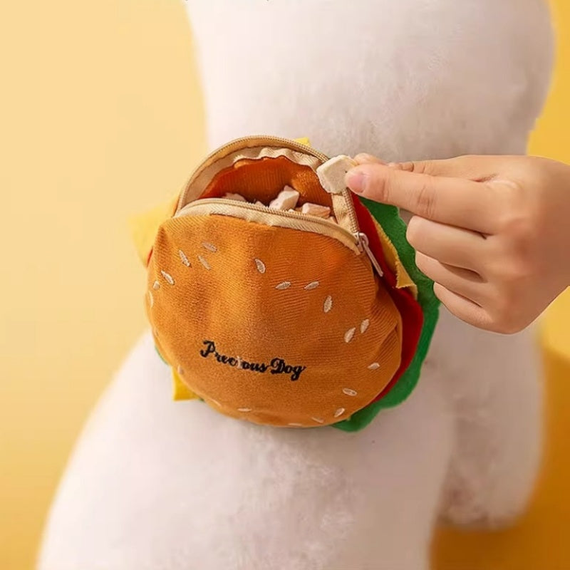 Cartoon Hamburger Chips Design Adjustable Vest Leash Rope For Cats And Dogs Walking Tow Rope With Backpack Escape Proof Vest