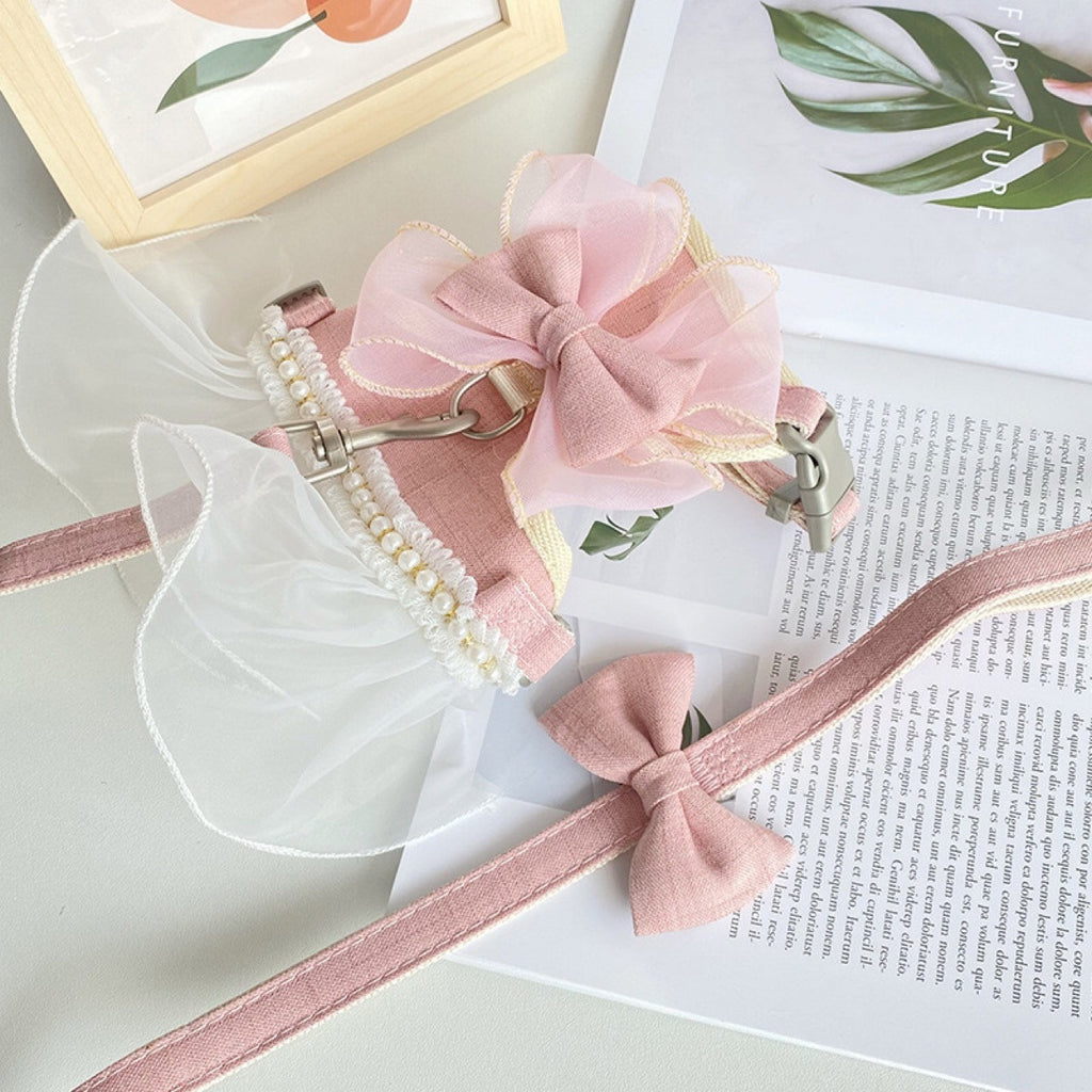 Dog Cat Vest-style Hand Holding Rope Anti Breaking Loose Going Out Cat Leash