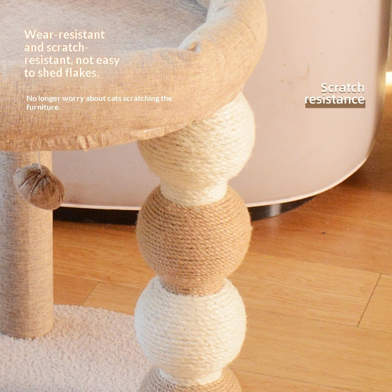 All-in-One Sisal Cat Tree That Doesnt Shed Fluff