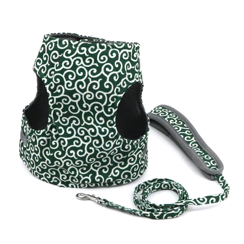 Pet Cat Puppy Dog Anti Breaking Loose Hand Holding Rope Vest