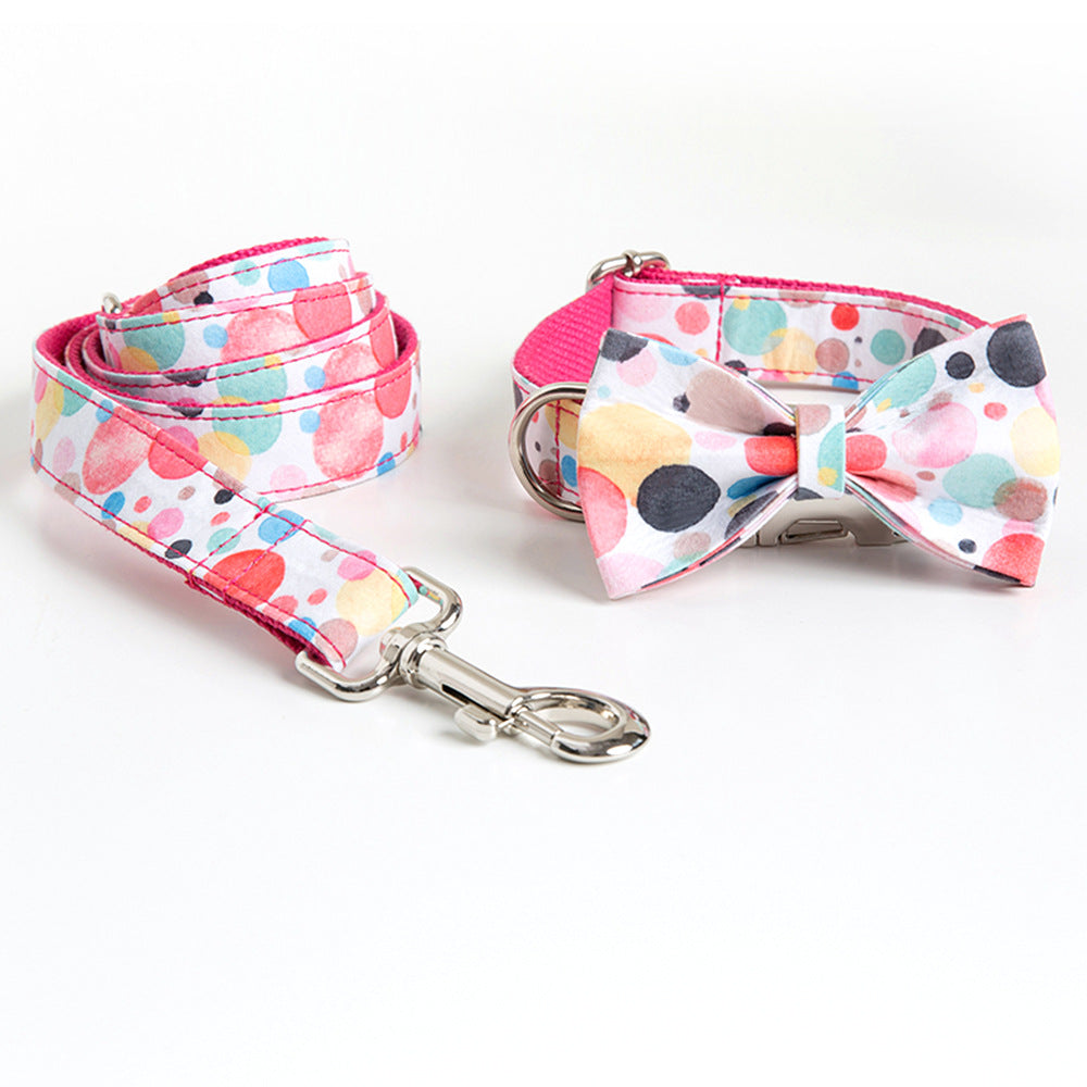 Custom Lettering Dog Collar Print Personality Suit