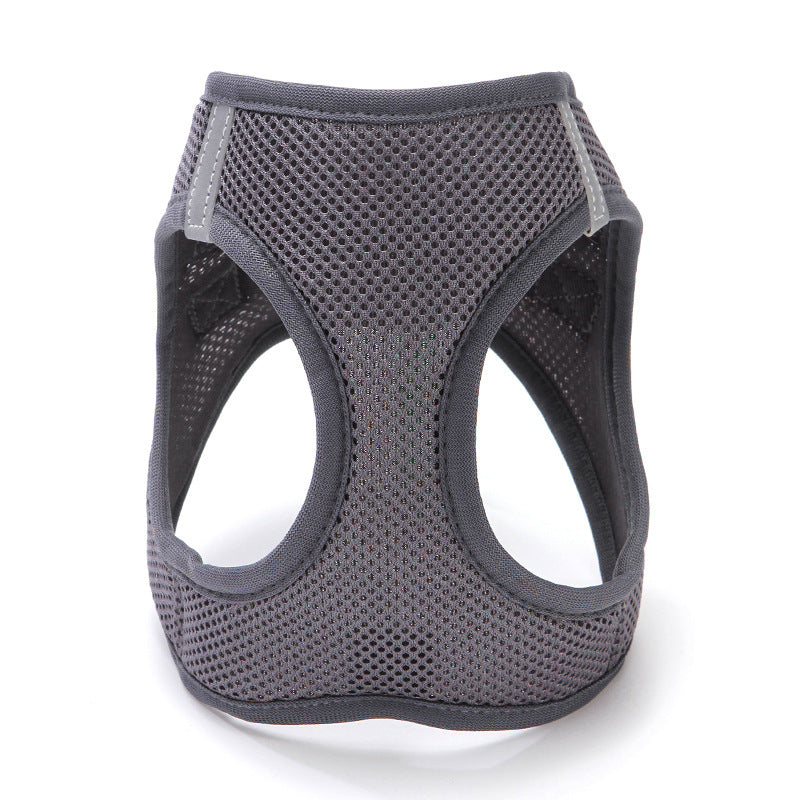 Cat Pulling Rope Vest-style Slip Dogs And Cats Rope Pet Outing Mesh Cat Leash