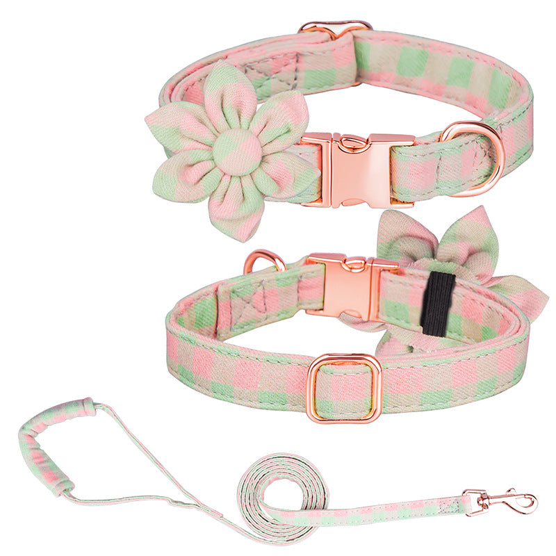 Custom Pet Collar And Leash Set