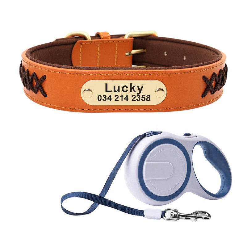 Collar Large And Medium Dog Lettering Anti-lost