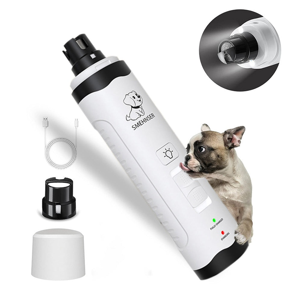 Pet Automatic Nail Piercing Device 3-speed LED Electric