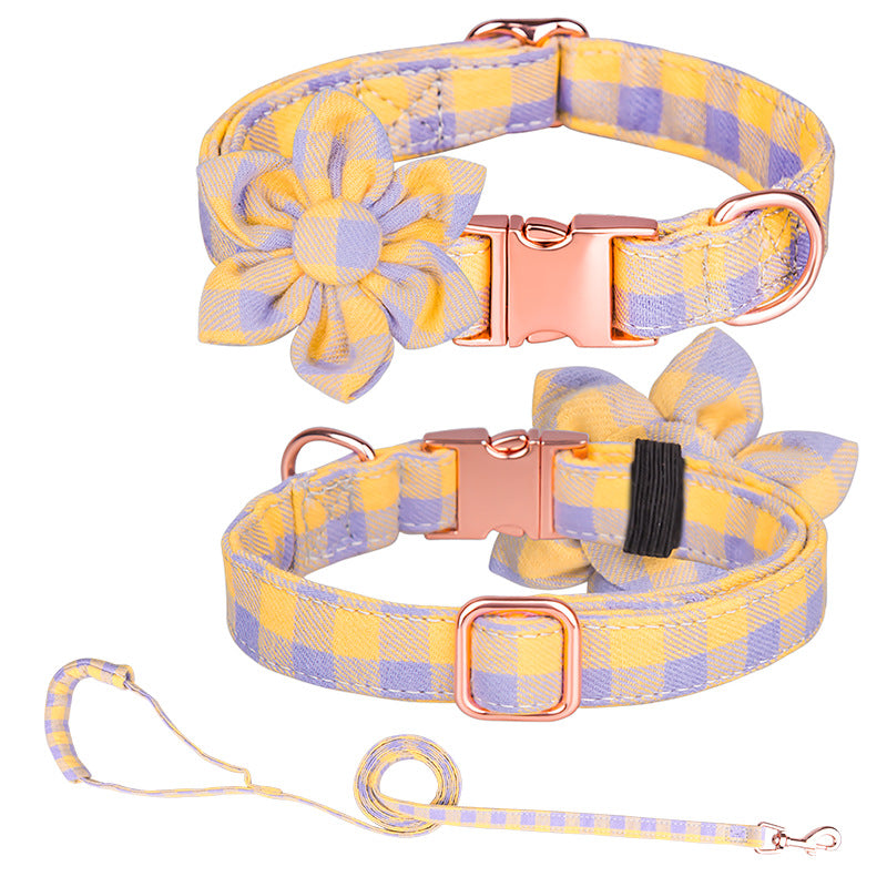 Custom Pet Collar And Leash Set