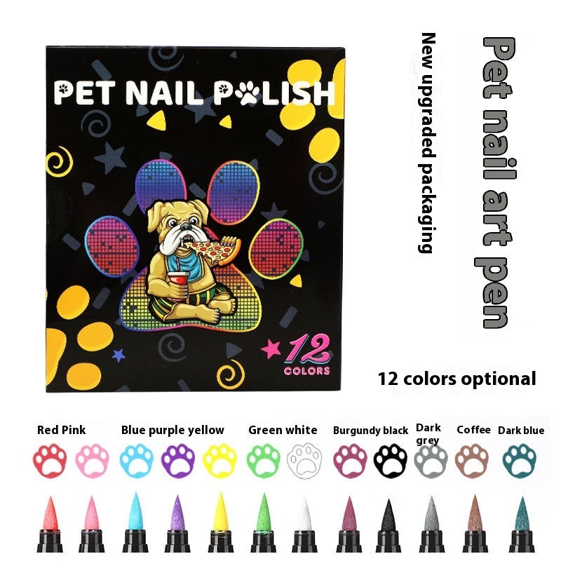 Beauty Paint Pen Graffiti Hook Line Three-in-one Soft Head Nail Brush